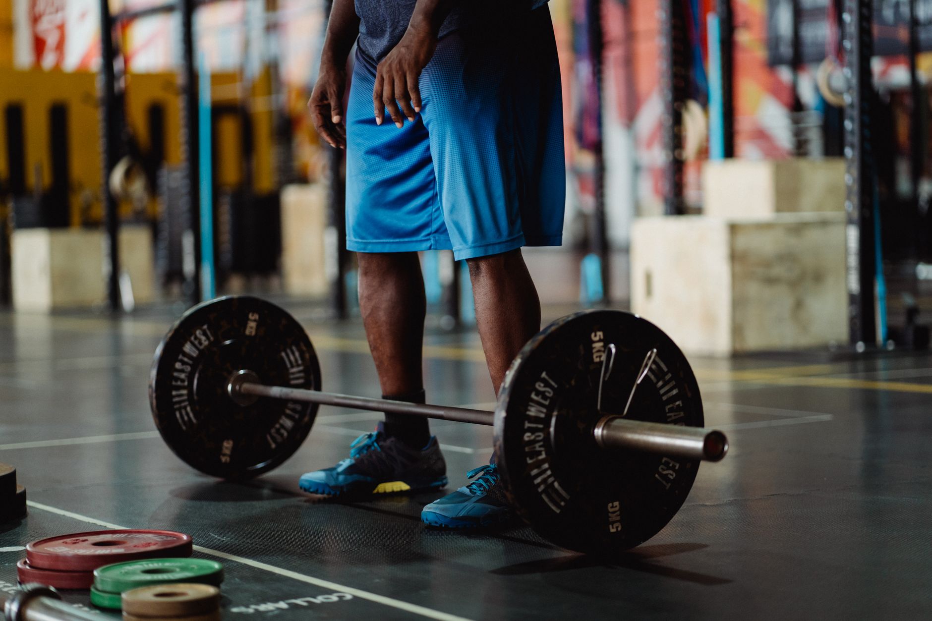 A lifter performing a deadlift with perfect form.
